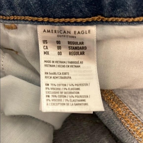 American Eagle Outfitters Blue Jegging Jeans with Stretch - Picture 2 of 5